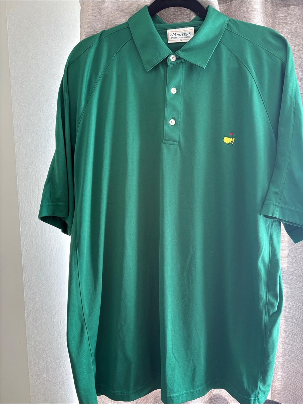 Masters Green Golf Polo with Embroidered Logo